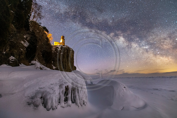 (c) James Netz Split Rock Winter Milky Way
